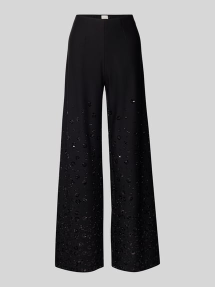 SEDUCTIVE Wide Leg Hose aus Viskose-Mix Modell 'KIMBERLY' Black 2