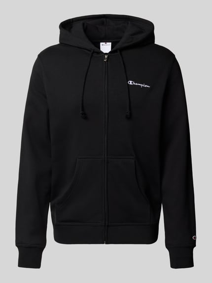 Champion Sweatjacke mit Label-Stitching Black 2