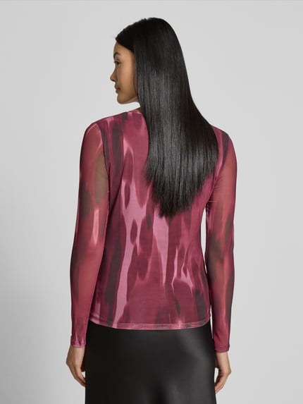 b.young Longsleeve mit Rundhalsausschnitt Modell 'Paloma' Hellgrau 5
