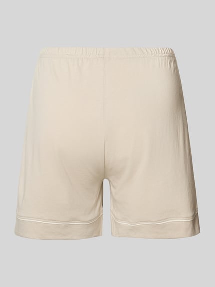 Productfoto, Regular Fit Pyjama-Shorts met elastische tailleband van Christian Berg Woman, katoen-modal mix, zoom met boord.