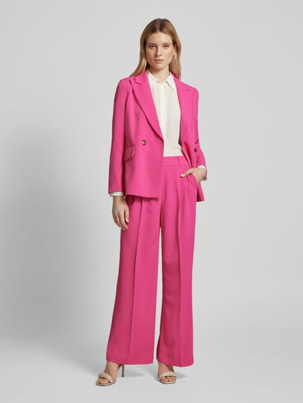 Christian Berg Woman Selection Bundfaltenhose mit Haken- und Reißverschluss Pink 1