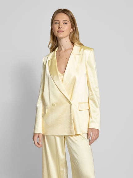 Jake*s Cocktail Blazer mit Knopfverschluss Hellgelb 4