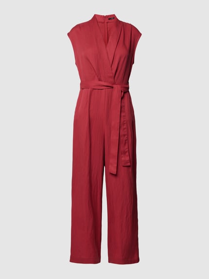 zero Jumpsuit aus Lyocell-Mix mit Viskose-Anteil in Wickel-Optik Fuchsia 2