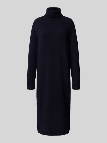 GANT Strickkleid mit Kaschmir-Anteil und Rollkragen Marine 2