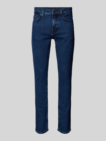 BOSS Orange Slim Fit Jeans im 5-Pocket-Design Modell 'DELAWARE' Jeansblau 2