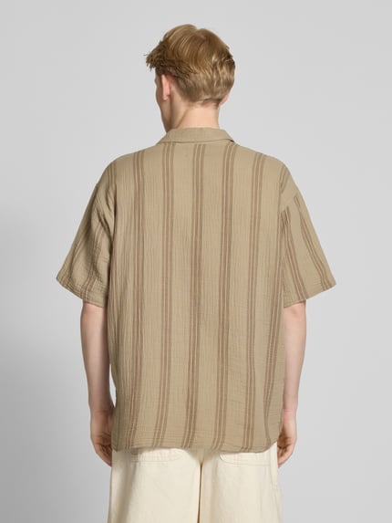 JACK & JONES Koszula casualowa o kroju relaxed fit z wykładanym kołnierzem Beżowy 5