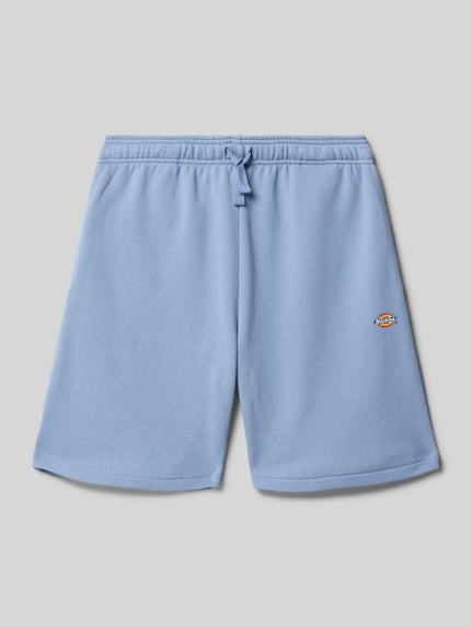 Dickies Regular fit sweatshorts met labelprint, model 'MAPLETON' Bleu - 1