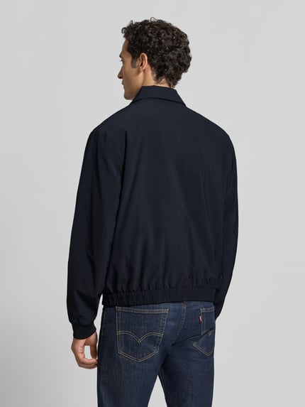 Emporio Armani Regular Fit Bomberjacke mit Reißverschlusstaschen Marine 5