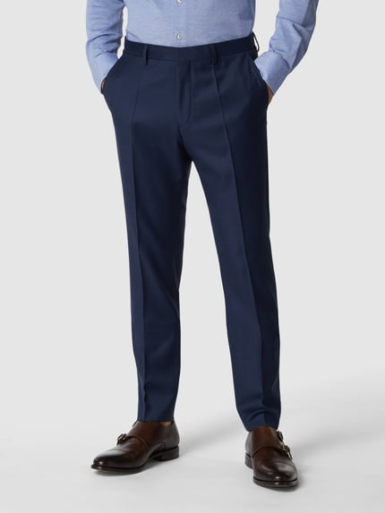 ROY ROBSON Slim Fit Anzughose aus Merinowolle Marine 4