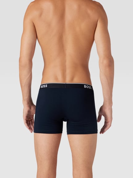 BOSS Trunks mit Logo-Bund im 3er-Pack Modell 'Power' Dunkelblau 4