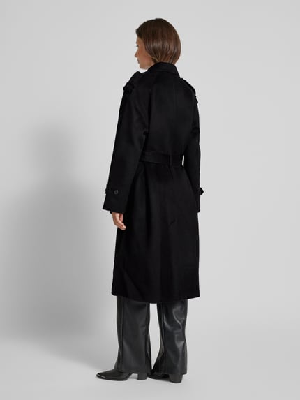 The Kooples Wollmantel mit Bindegürtel Black 5