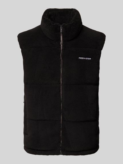 PEGADOR Steppweste mit Stehkragen und Label-Stitching Modell 'LANDIN' Black 2