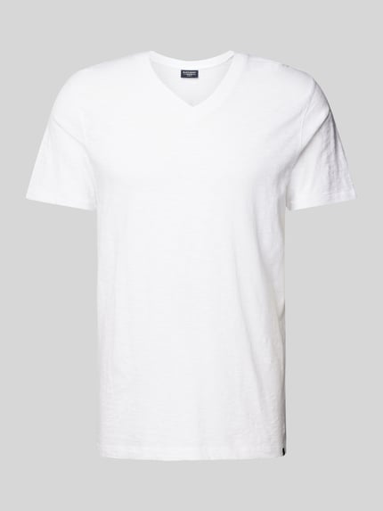 Superdry T-Shirt mit V-Ausschnitt Weiss 2