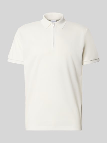 Selected Regular fit poloshirt van katoenmix, model 'FAVE' Wit - 2