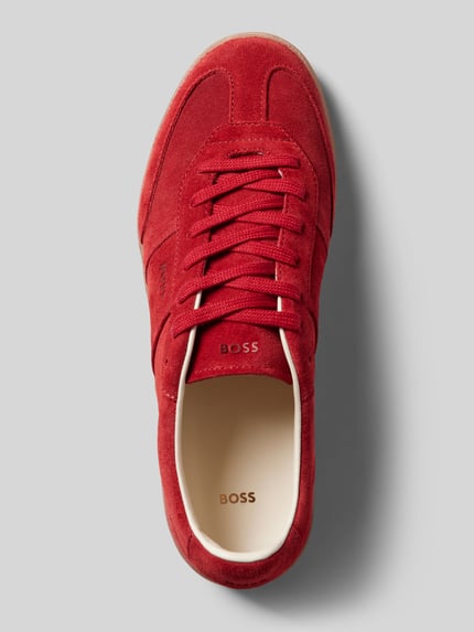BOSS Sneakers van leer, model 'Brenta' Rood - 3