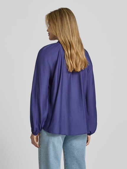 ICHI Regular Fit Bluse mit Schlüsselloch-Ausschnitt Modell 'KARLANI' Violett 5