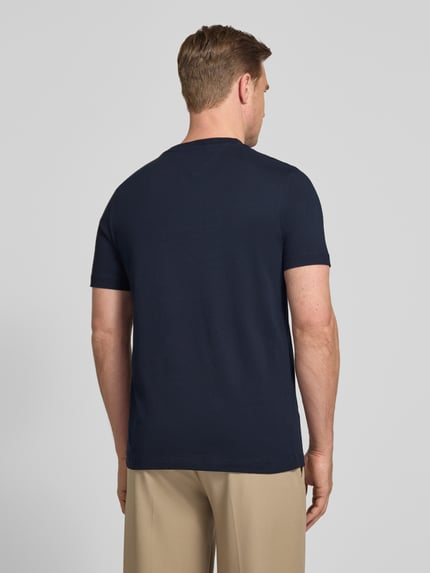Tommy Hilfiger Regular Fit T-Shirt aus reiner Baumwolle Marine 5