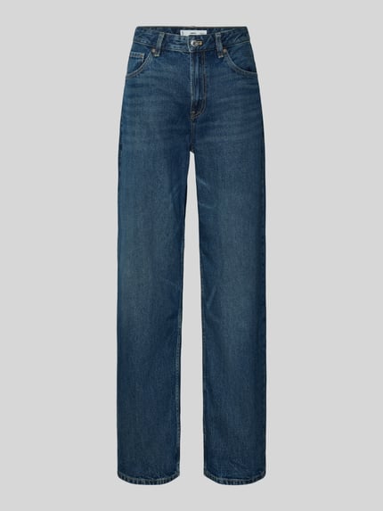 Straight Fit Jeans im Used-Look Modell 'MIAMI' Shop The Look MANNEQUINE