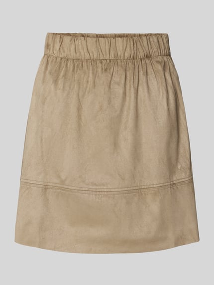 Moves Minirok in laagjeslook, model 'Kia 0032' Olijfgroen - 2