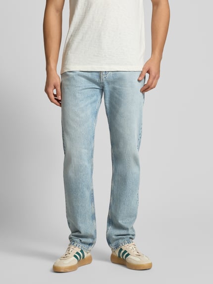 Marc O'Polo DENIM Jeansy o kroju straight fit z czystej bawełny model ‘SVERRE’ Jasnoniebieski 4
