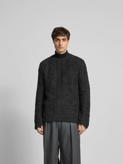 MM6 Maison Margiela Pullover met ronde hals Lichtgrijs gemêleerd - 4