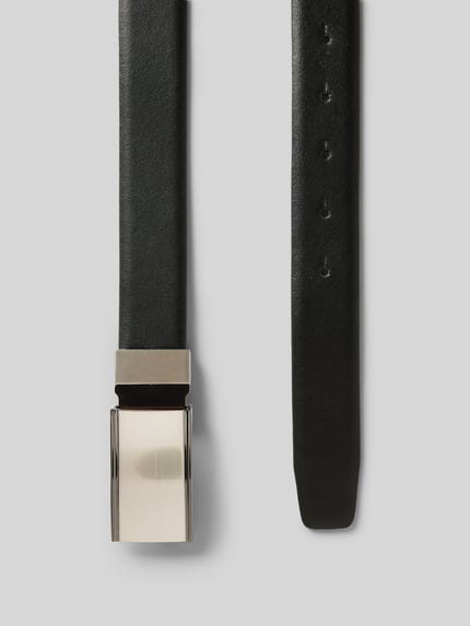 Christian Berg Men Ledergürtel mit Wendefunktion Black 3