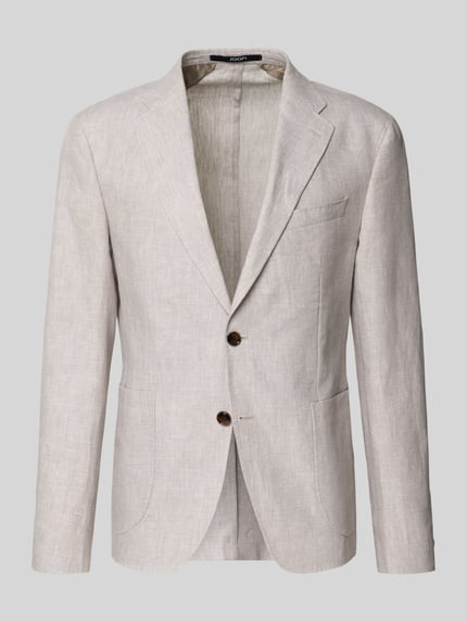Slim Fit 2-Knopf-Sakko aus Leinen Modell 'Hoverest' Shop The Look MANNEQUINE
