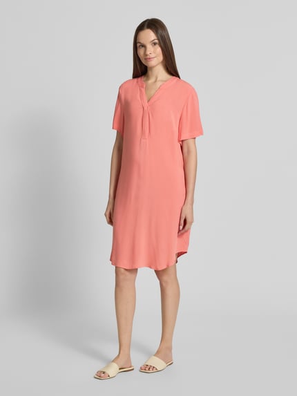 Tom Tailor Oversized mini-jurk van pure viscose Abrikoos - 1