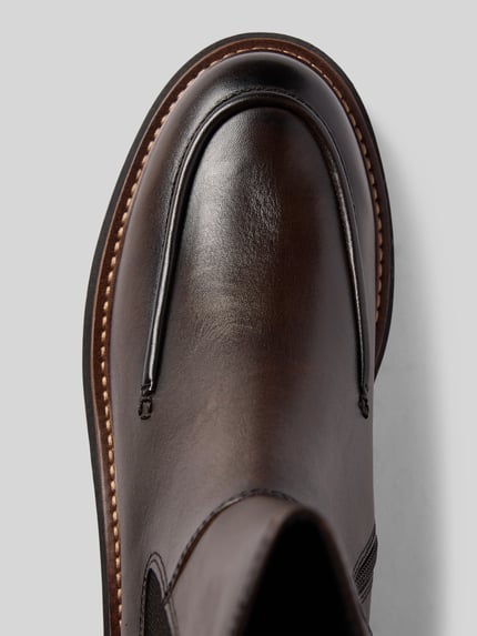 Tamaris boots van runder nappa met plateauprofiel Donkerbruin - 3