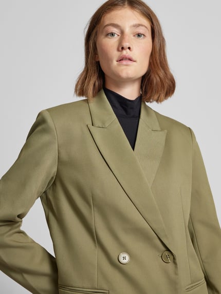 LeGer Żakiet z kołnierzem z połami model ‘Anian’ Khaki 3