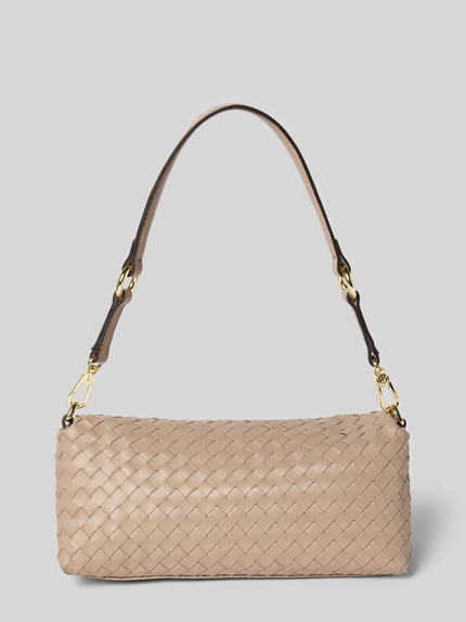 Abro Handtas met afneembare draagband, model 'MILA' Taupe - 4