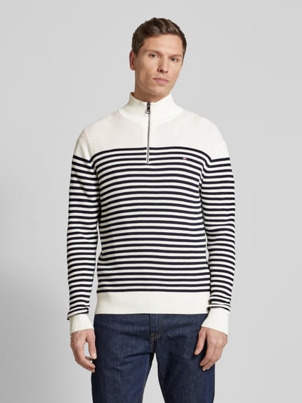 Tommy Hilfiger Troyer aus reiner Baumwolle Ecru 4
