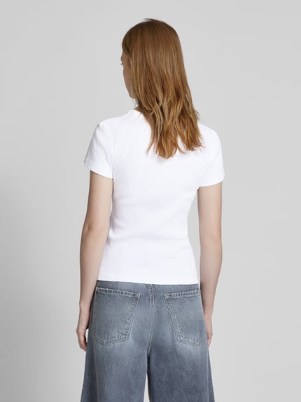 DRYKORN Slim Fit T-Shirt mit Rundhalsausschnitt Modell 'KOALE' Weiss 5