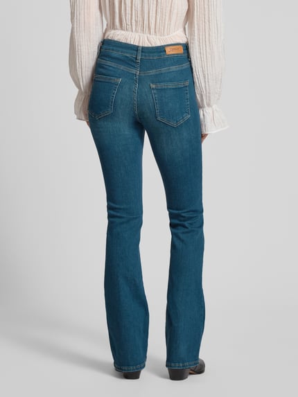 ONLY Jeansy o rozkloszowanym kroju z mieszanki bawełny model ‘BLUSH’ Jeansowy niebieski 5