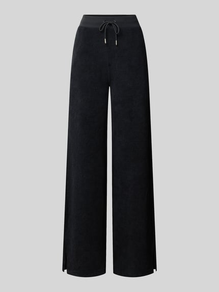 wide leg sweatpants met logomotief model 'LAUDOMIA' Shop The Look MANNEQUINE