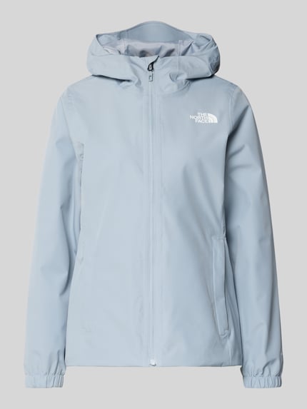 Productfoto, Funktionsjacke mit DryVent™-Technologie van The North Face in lichtblauw, ademend, waterdicht, getapete naden, tweeweg meshvoering.