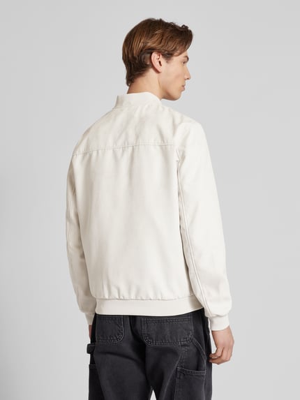 ONLY & SONS Regular Fit Blouson in Lederoptik Modell 'LUCAS' Hellgrau 5