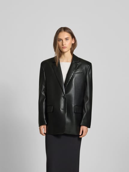 Stand Studio Blazer mit Reverskragen Black 4