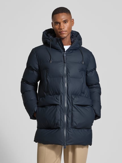 Rains Steppjacke mit Zweiwege-Reißverschluss Marine 4
