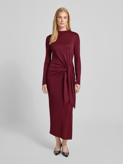 Rich & Royal Maxikleid mit Knoten-Detail Bordeaux 4
