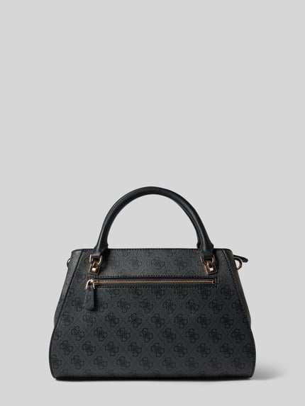 Productfoto, Handtasche met Logo-Muster Model 'NOELLE II' van GUESS, Dames, Hoofdvak met ritssluiting, labeldetail, draagband, logomotief, Breedte 27 cm, Lengte 23 cm, Diepte 11 cm, schouderband 127 cm