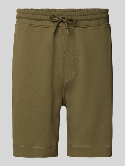 BOSS Orange Regular Fit Sweatshorts aus reiner Baumwolle Khaki 2