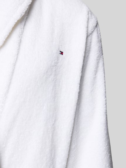 Tommy Hilfiger Szlafrok z czystej bawełny Biały 2