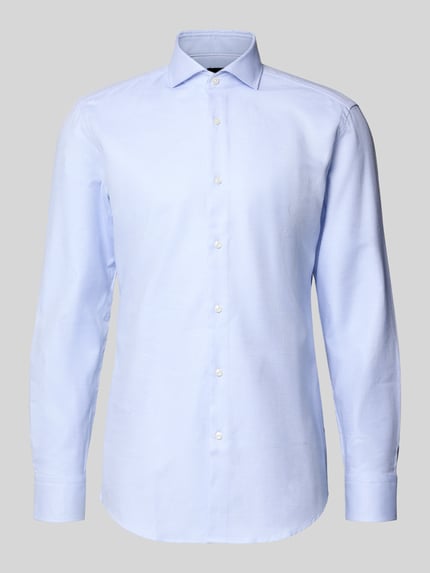 BOSS Slim Fit Businesshemd aus reiner Baumwolle Bleu 2