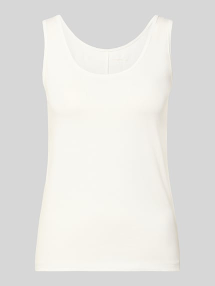 Tom Tailor Regular Fit Tank Top aus Baumwoll-Mix Weiss 2
