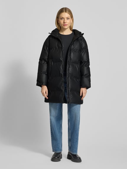 FREE/QUENT Regular Fit Steppmantel mit Zweiwege-Reißverschluss und Eingrifftaschen Black 1