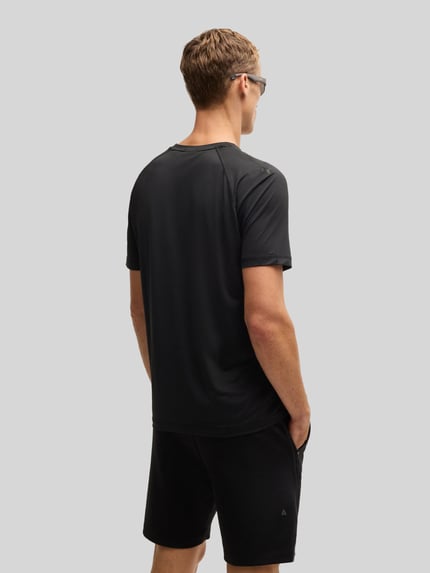 BOSS Green Regular Fit T-Shirt mit Flatlock-Nähten Modell 'TEE ACTIVE 1' Black 5