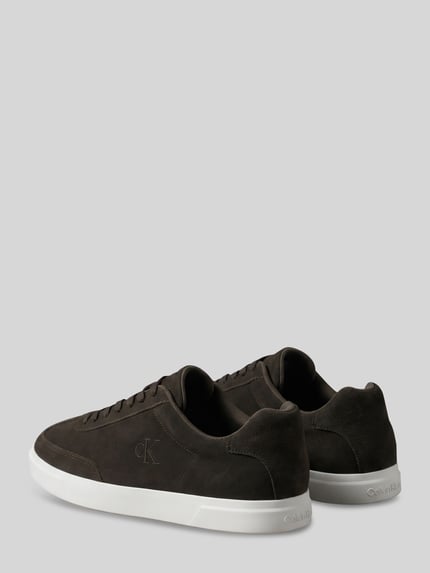 CK Calvin Klein Sneaker aus echtem Rindsleder mit Logo-Details Dunkelbraun 2