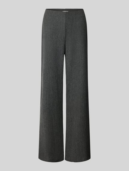 Produktfoto, Spodnie 'Hose mit Strukturmuster und elastischem Bund' von Christian Berg Woman, mieszanka materiałów z dodatkiem wiskozy, krój relaxed fit, fakturowany wzór, elastyczny pas, szerokość w rozmiarze S: 40 cm, długość wewnętrzna nogawki w rozmiarze S: 77 cm