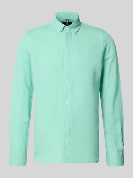 LERROS Regular Fit Freizeithemd aus Leinen-Baumwoll-Mix Mint 2